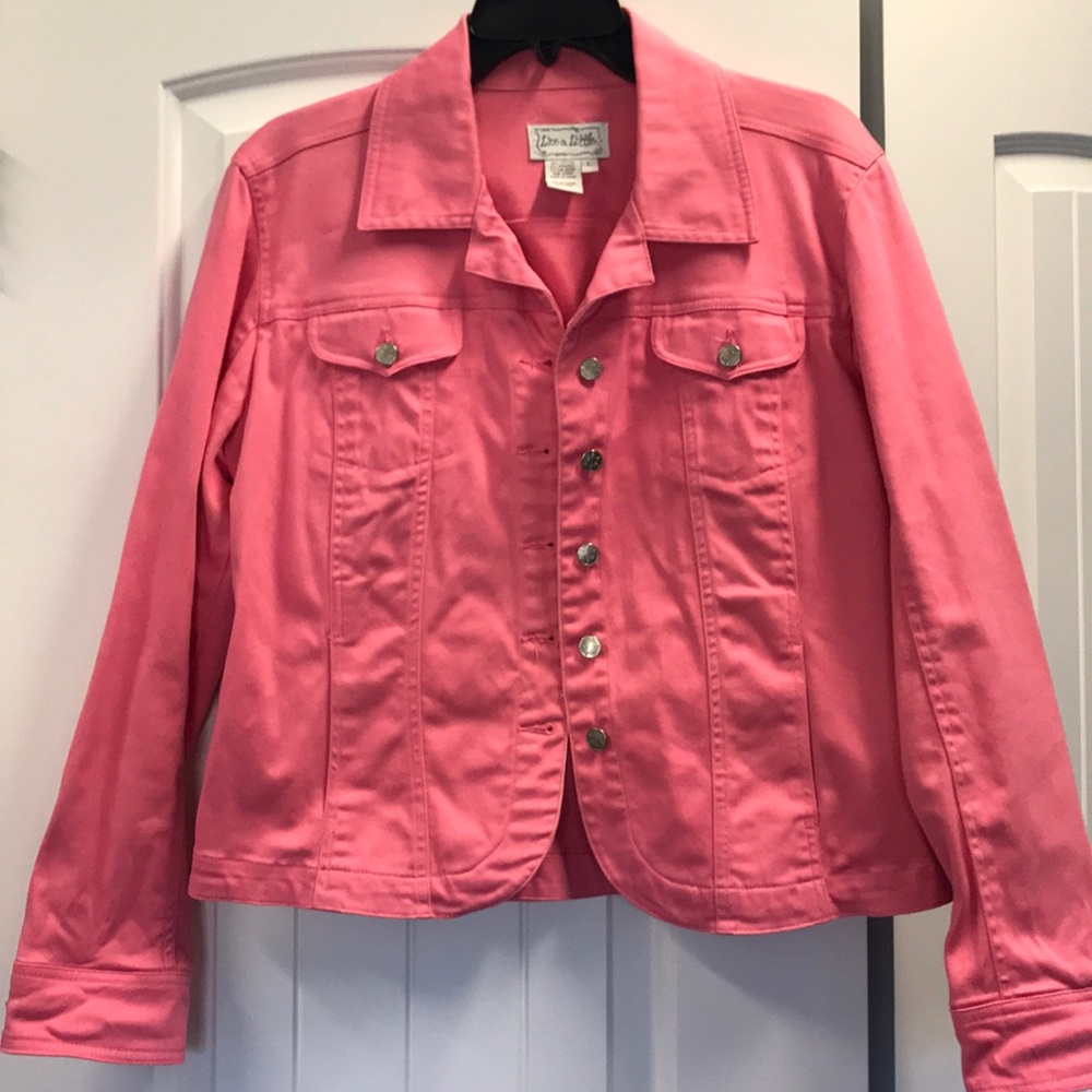 Bright pink jacket